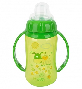 Поильник обучающий зеленый с силиконовым носиком и ручками 320 мл, 6+ (Canpol, 56/512_250930159)